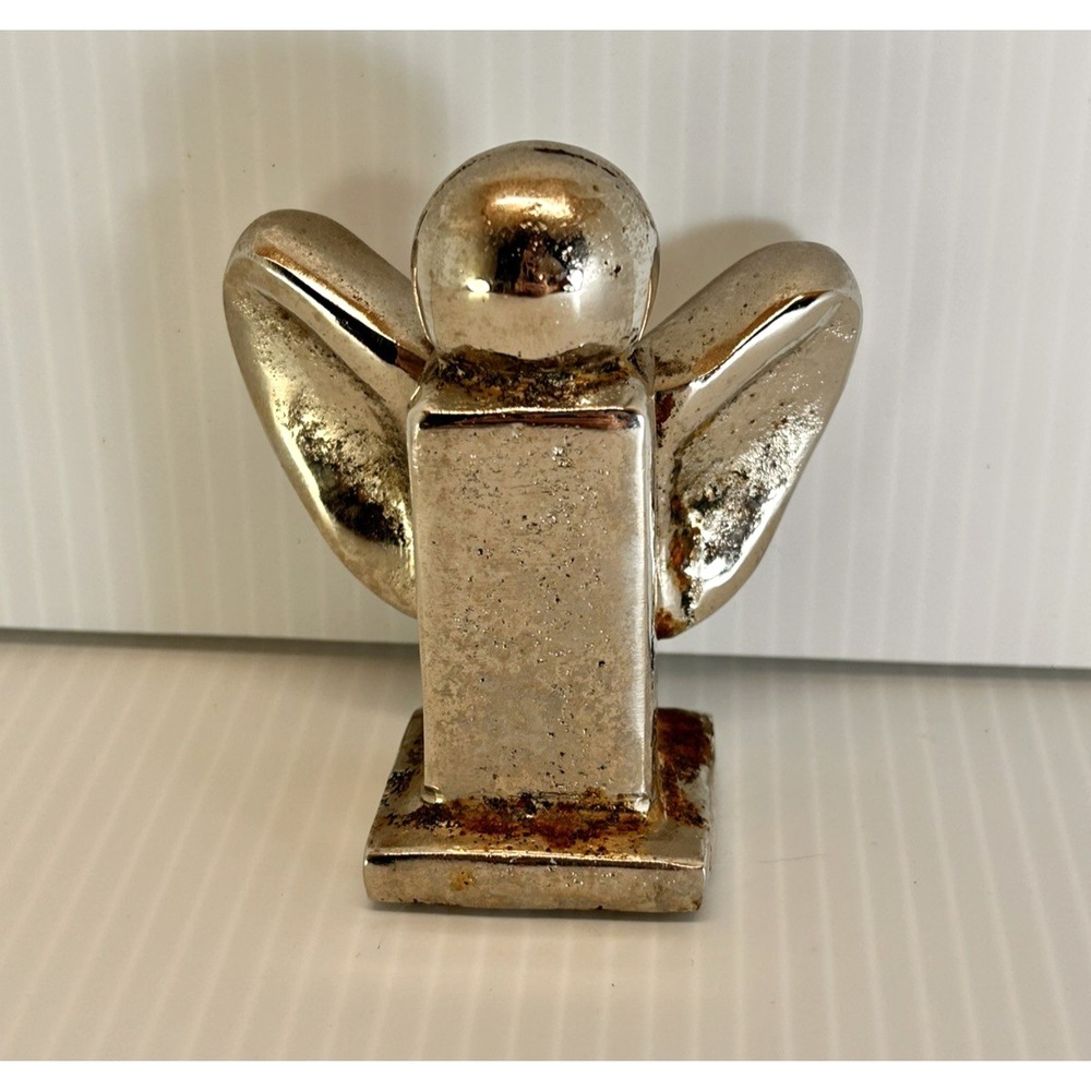 Jan Barboglio Guardian Angel blessing! Nickel ! collectible figure! As is.